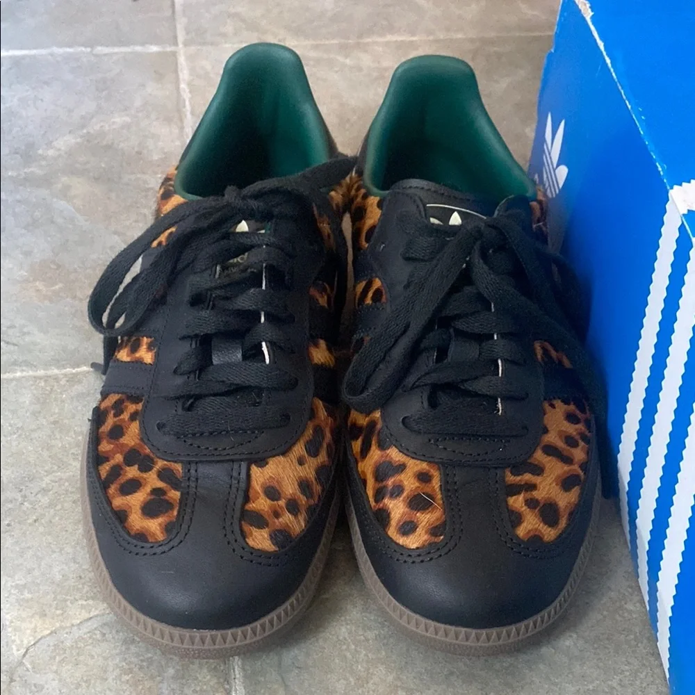 Adidas women’s Leopard Print Sneakers - Picture 2 of 4
